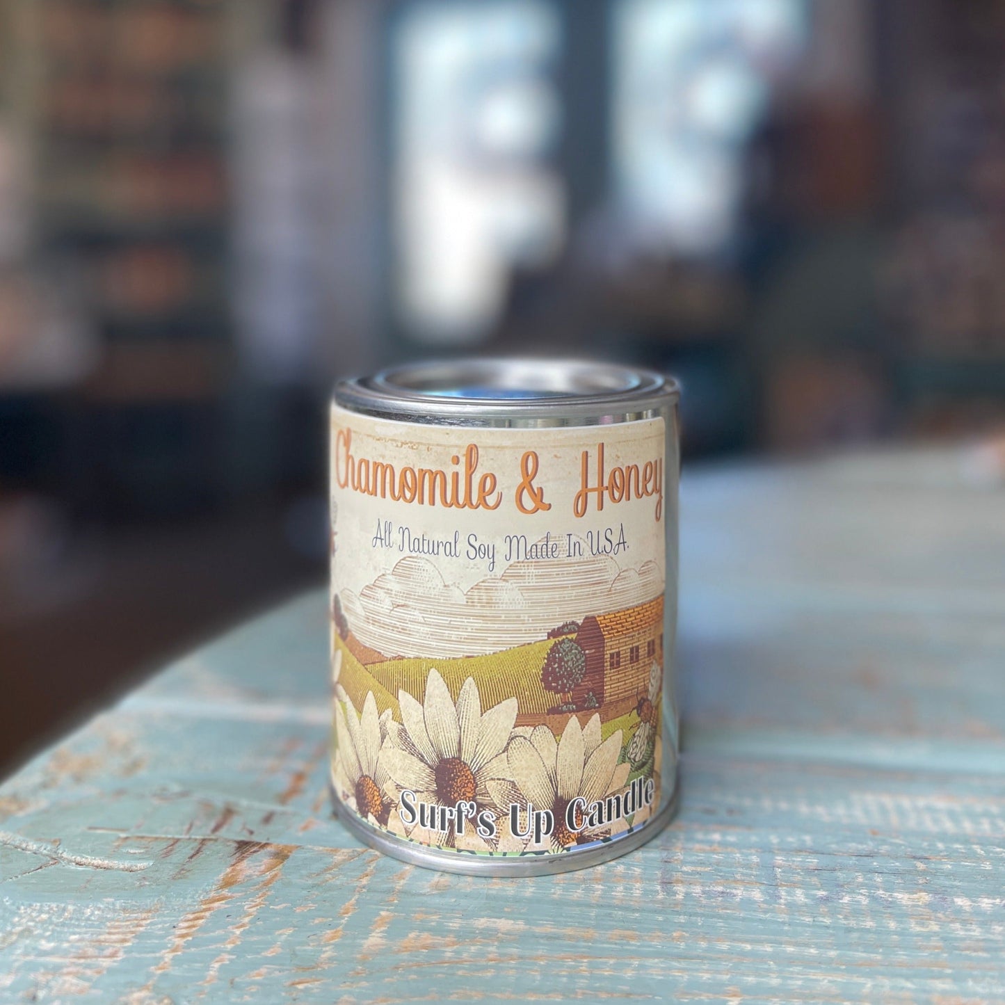 Chamomile and Honey Paint Can Candle - Vintage Collection