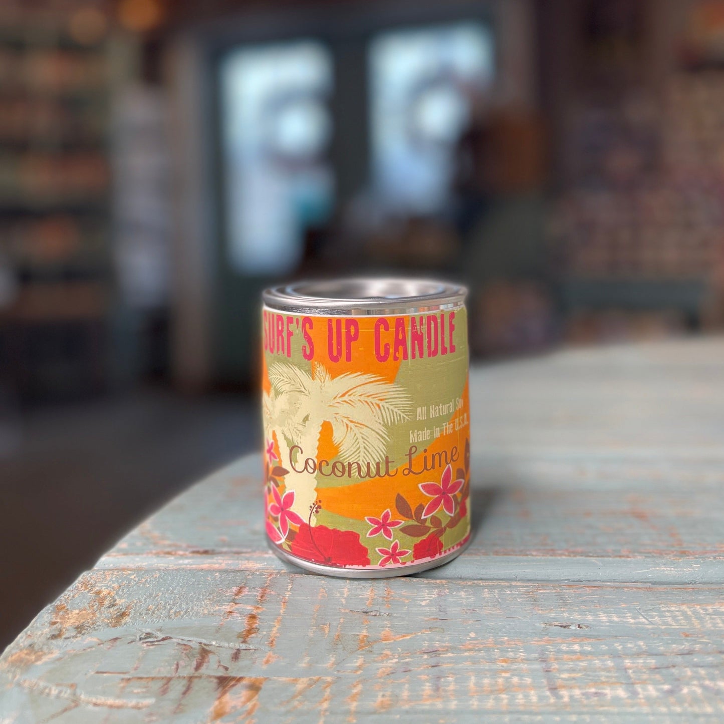 Coconut Lime Paint Can Candle - Vintage Collection