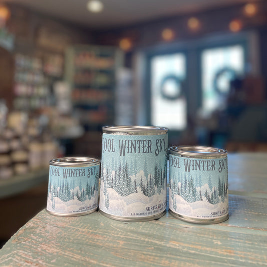 Cool Winter Sky Paint Can Candle - Vintage Collection