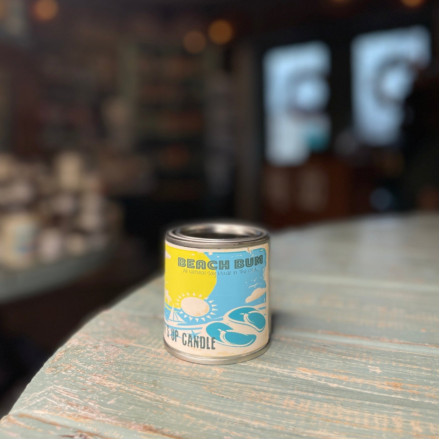 Beach Bum Paint Can Candle - Vintage Collection