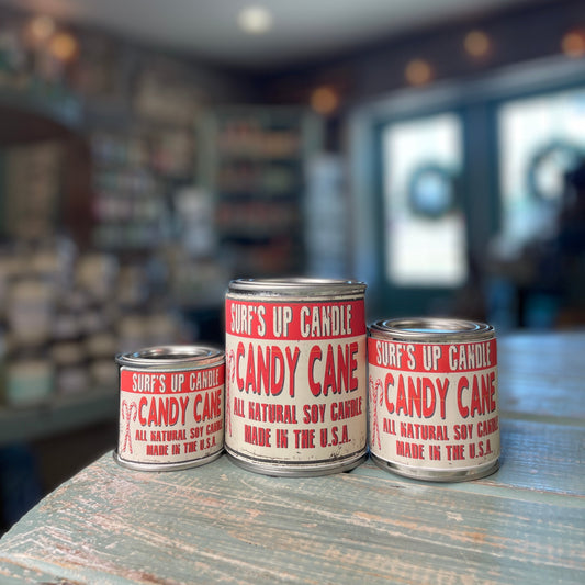 Candy Cane Paint Can Candle - Vintage Collection