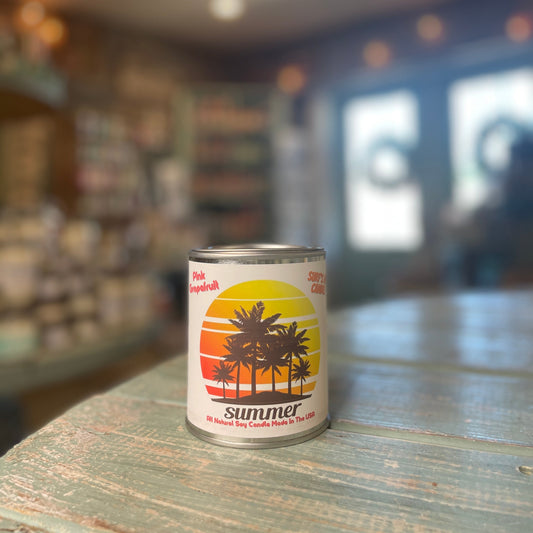 Pink Grapefruit Paint Can Candle - Summer Special