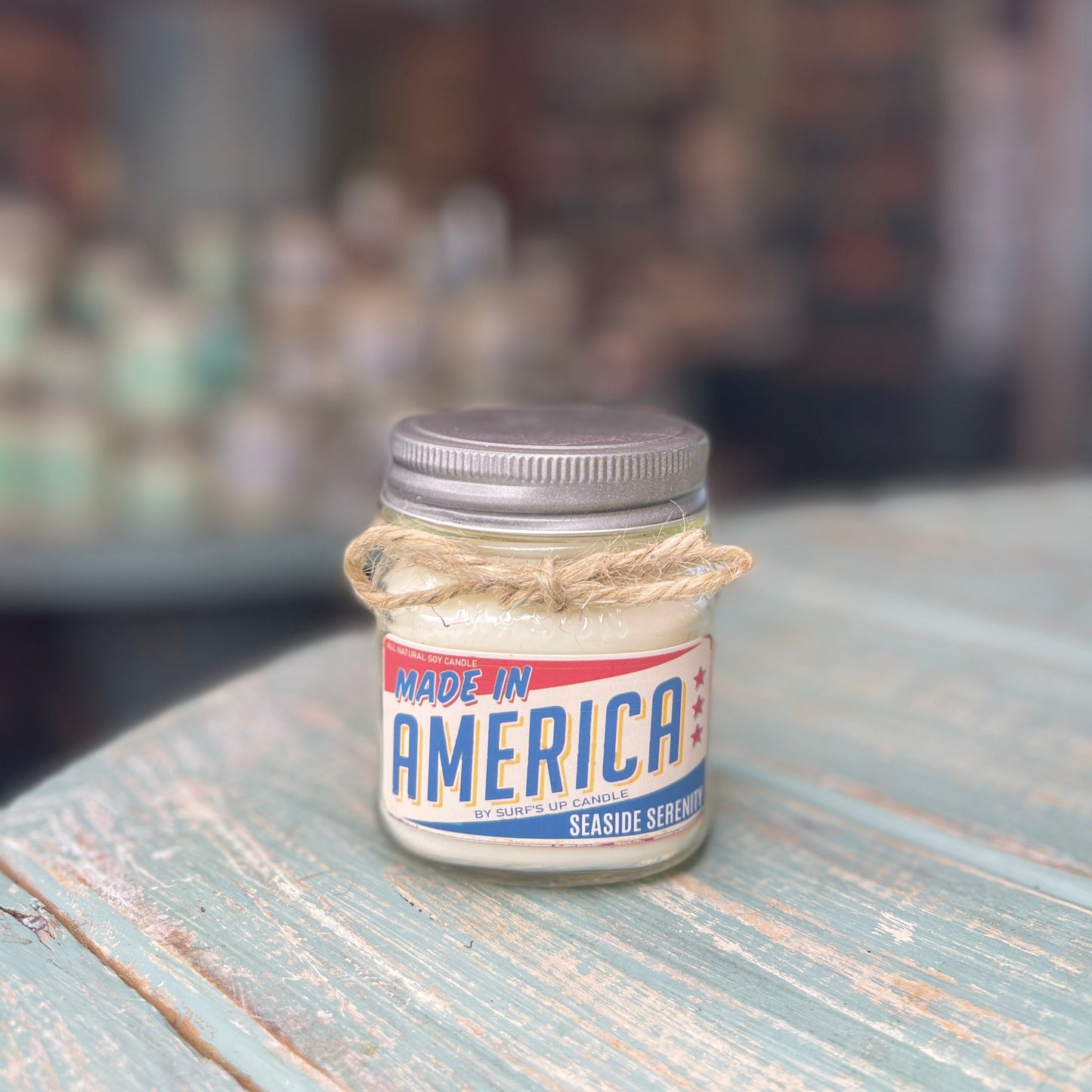 Made in America Seaside Serenity Mason Jar Candle - Americana Collection