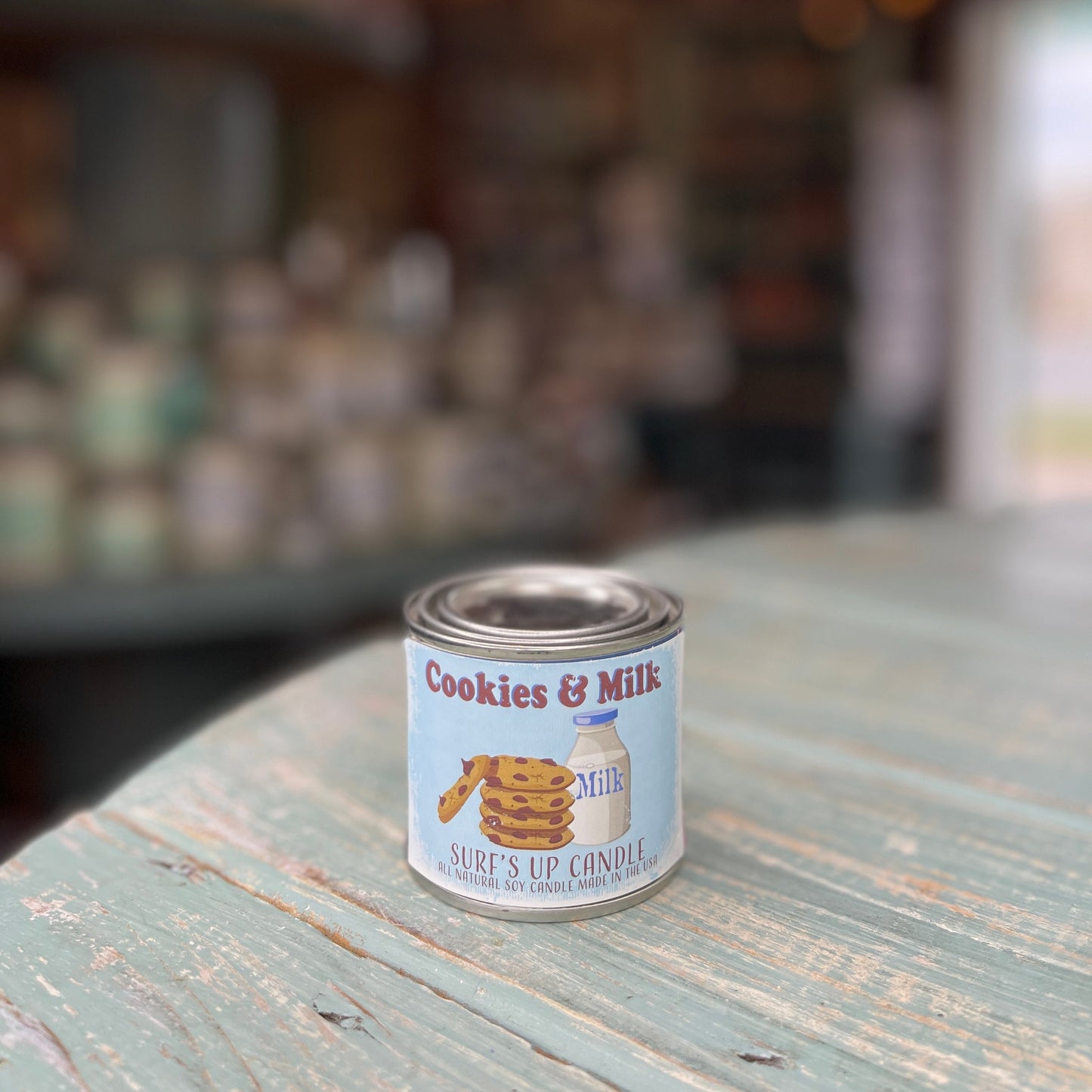 Cookies and Milk Paint Can Candle - Vintage Collection