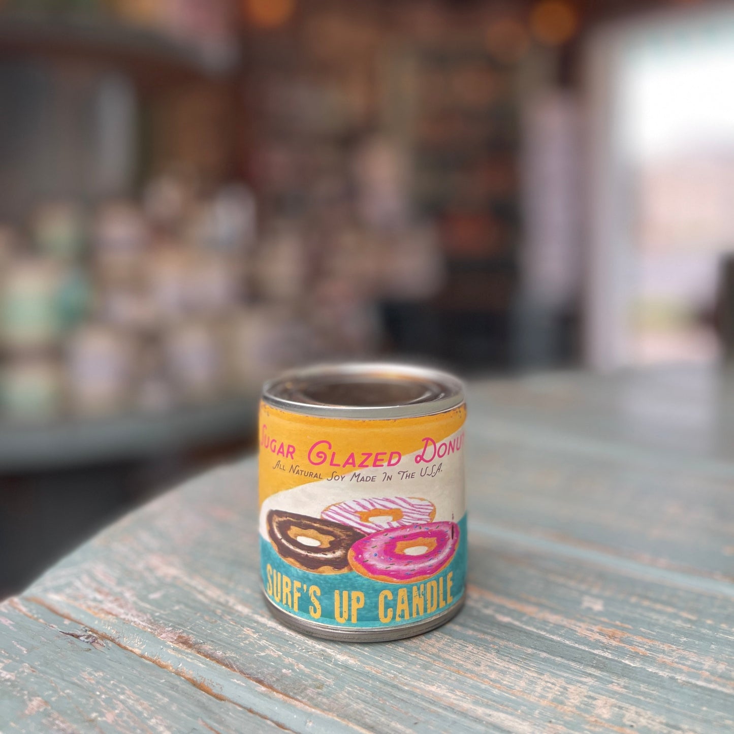 Sugar Glazed Donut Paint Can Candle - Vintage Collection