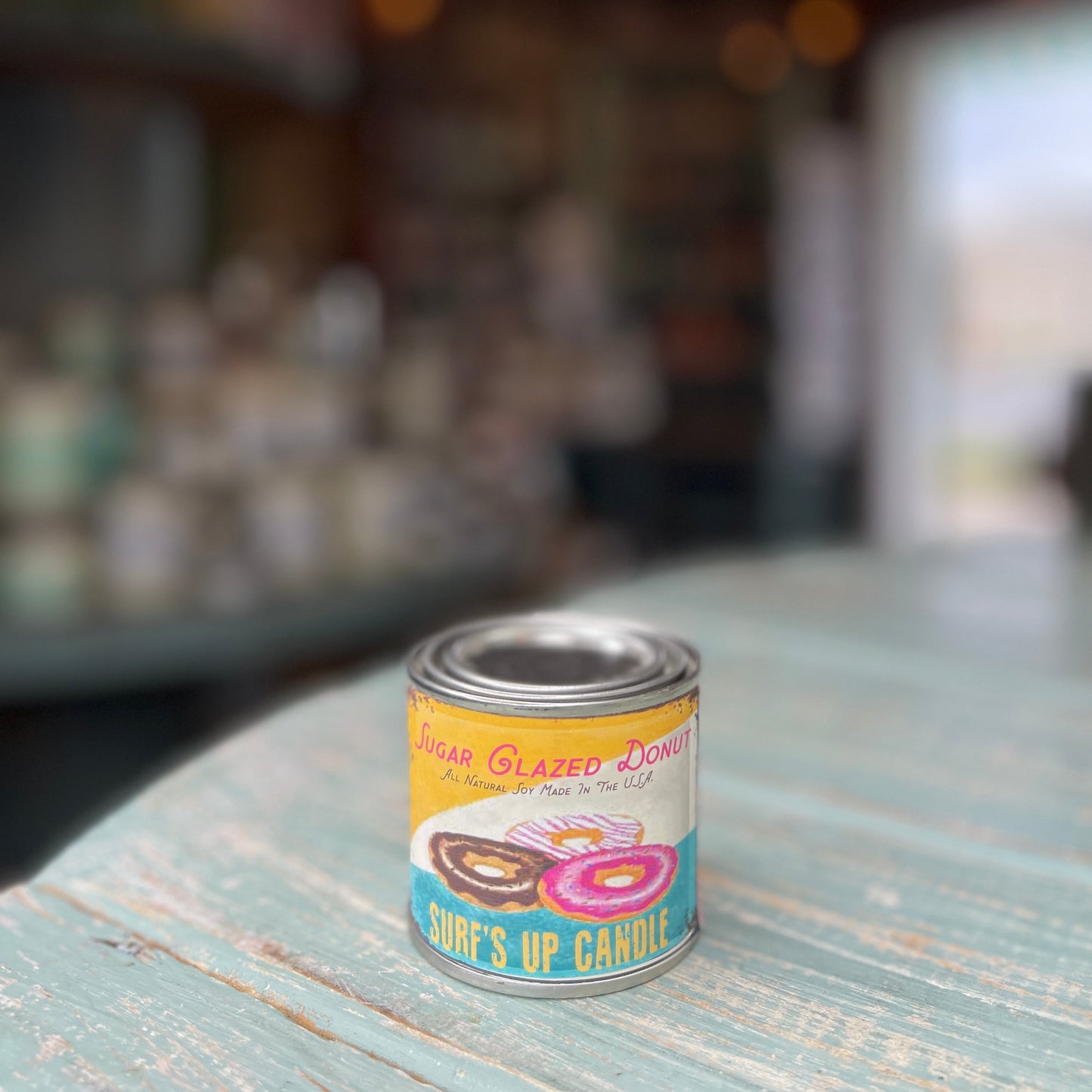 Sugar Glazed Donut Paint Can Candle - Vintage Collection