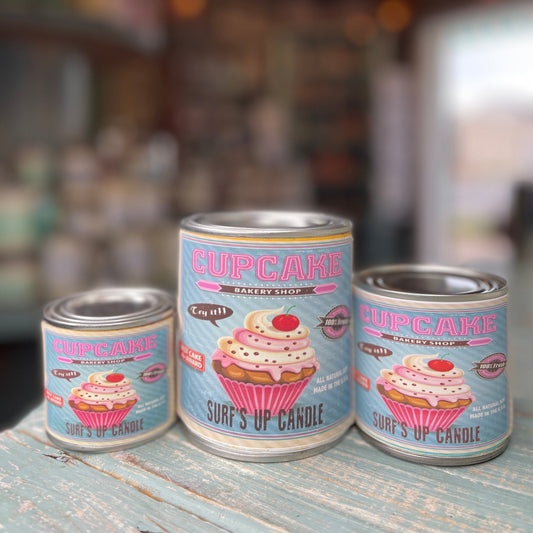 Cupcake Paint Can Candle - Vintage Collection