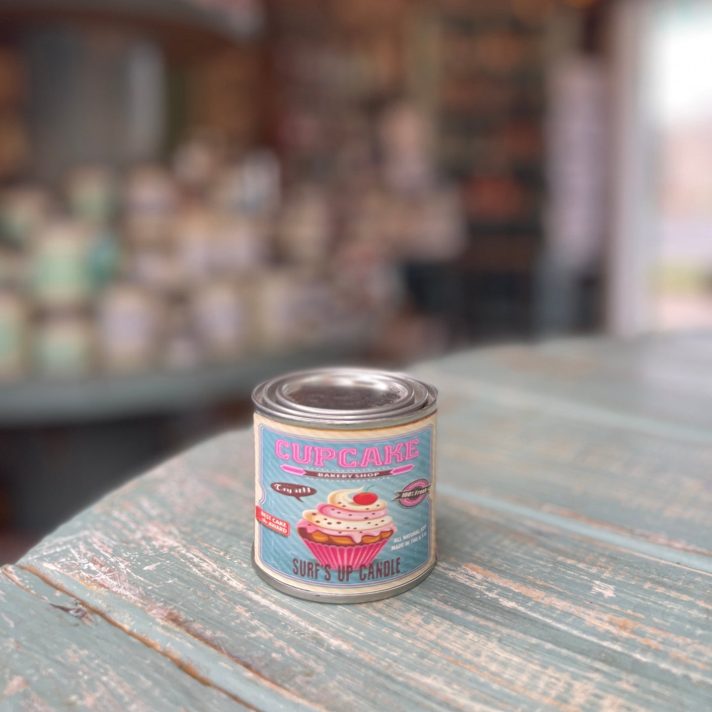 Cupcake Paint Can Candle - Vintage Collection