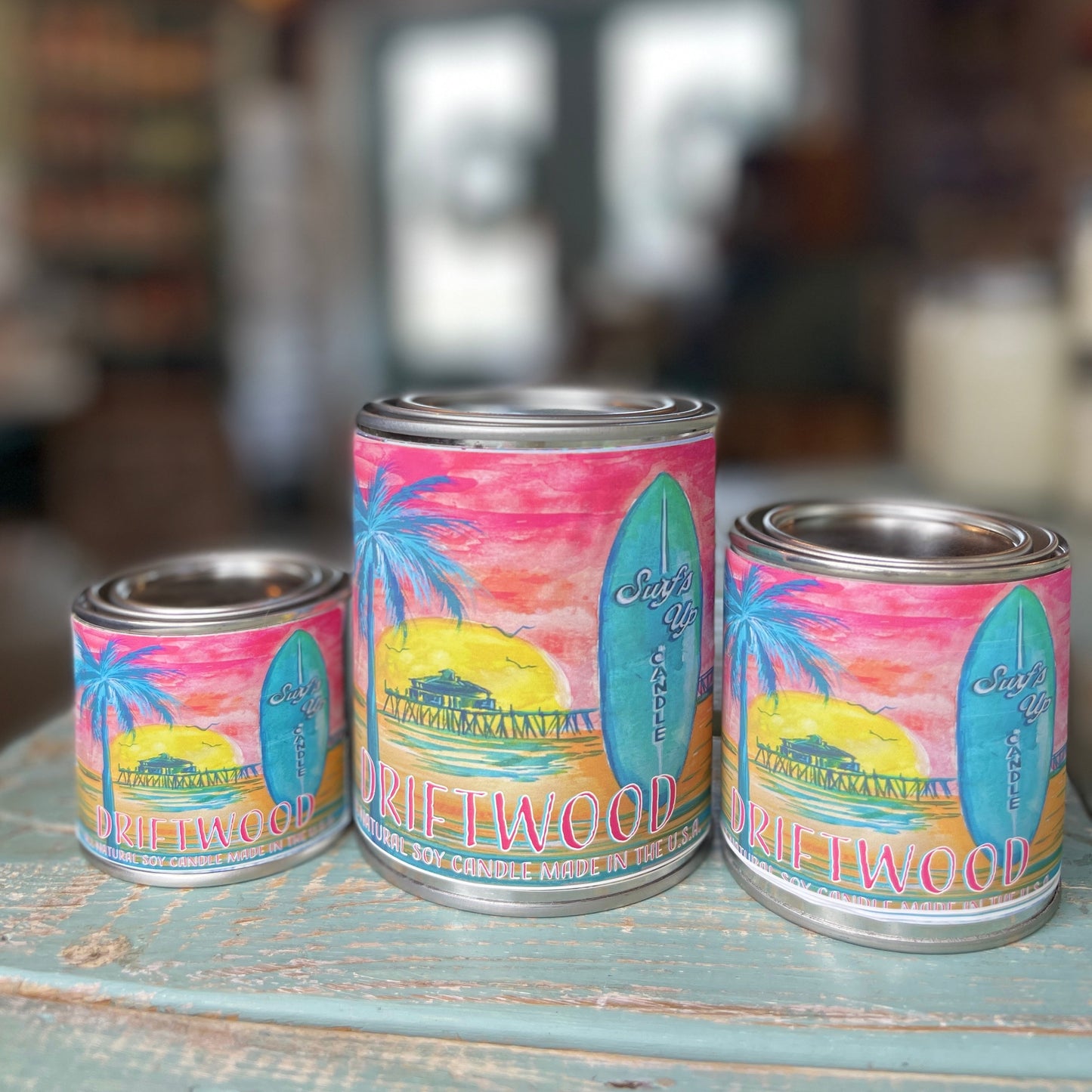 Driftwood Paint Can Candle - Vintage Collection