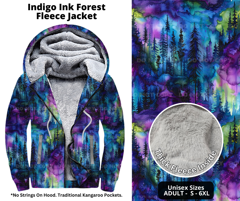 Preorder! Closes 10/21. ETA Jan. Indigo Ink Forest Jackets