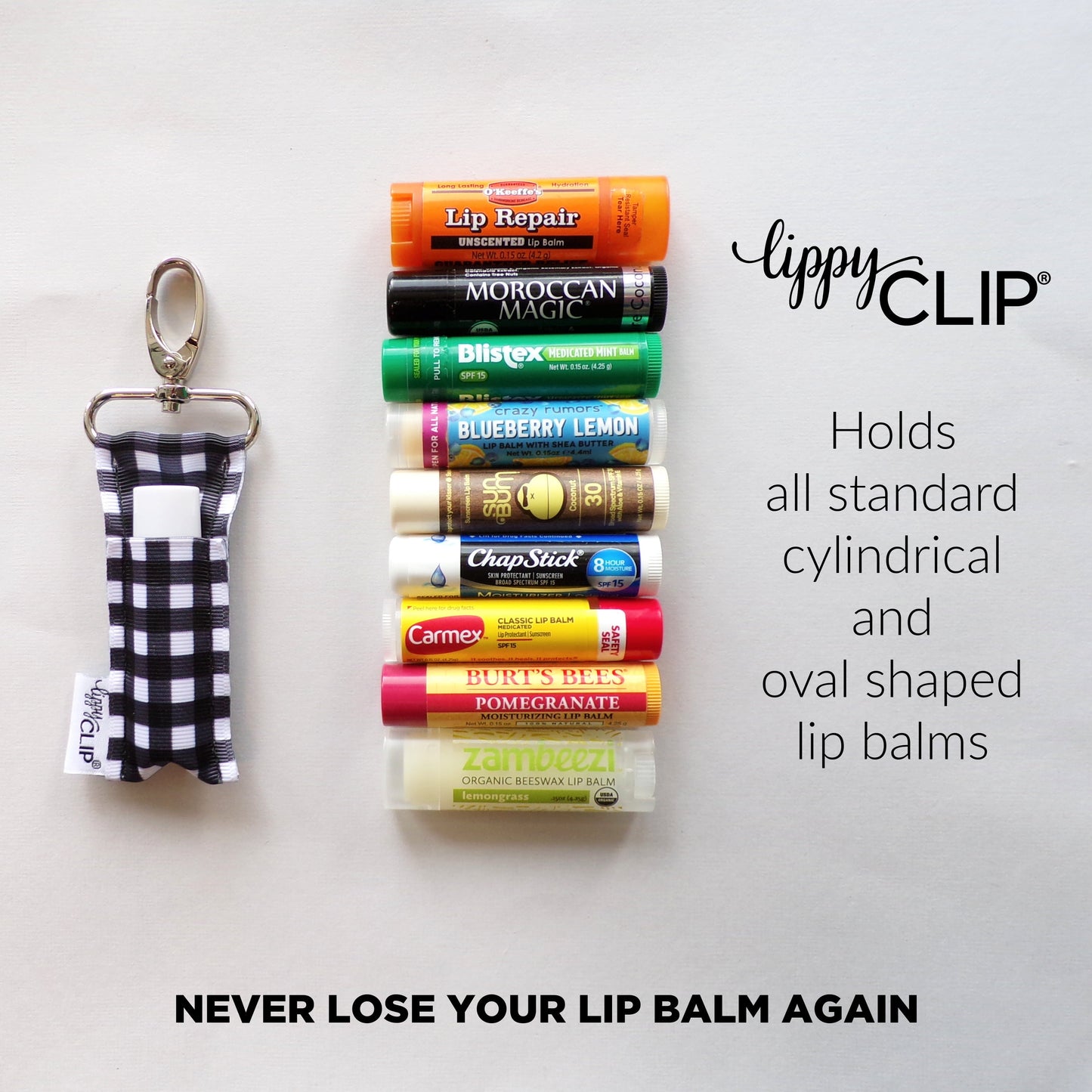 Basketball LippyClip® Lip Balm Holder