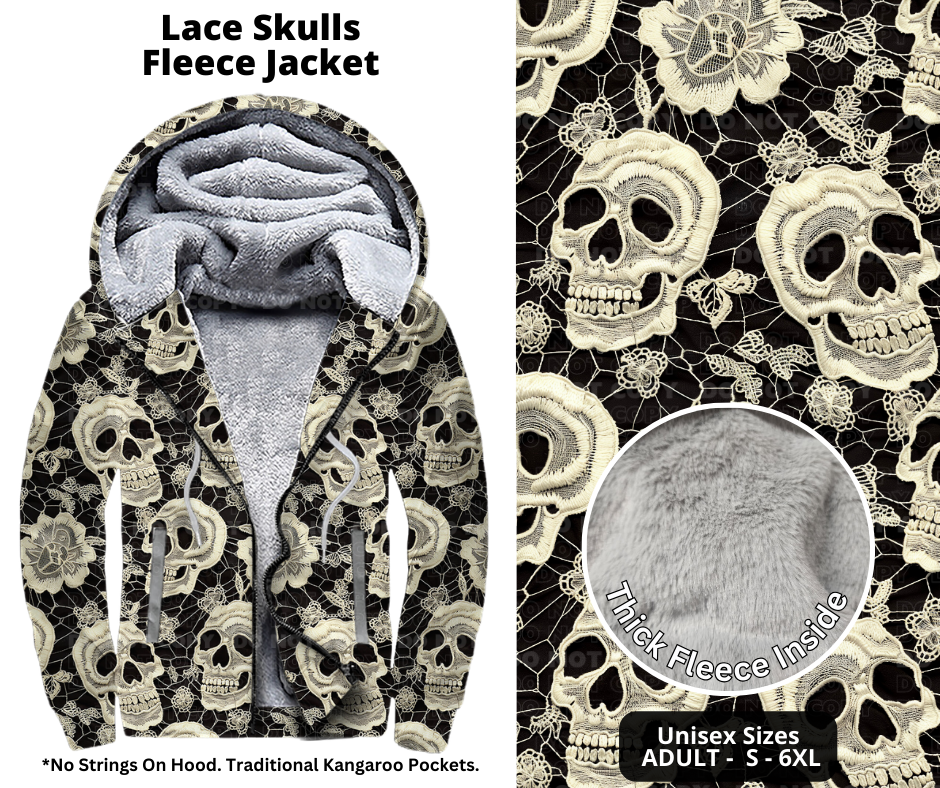 Preorder! Closes 10/21. ETA Jan. Lace Skulls Jackets