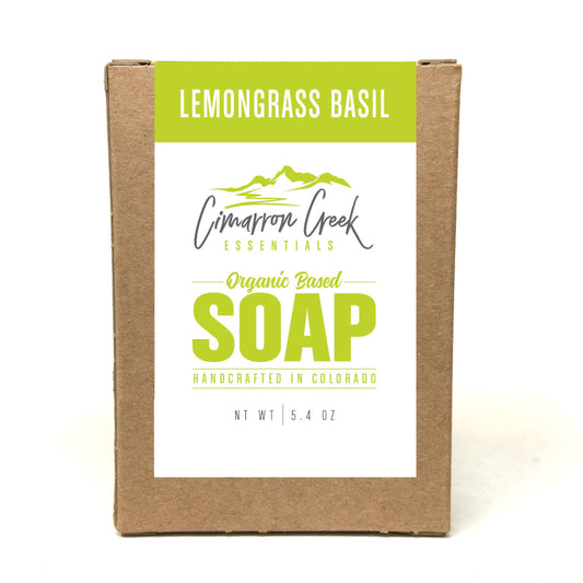 Lemongrass Basil Organic Bar Soap 5.4oz