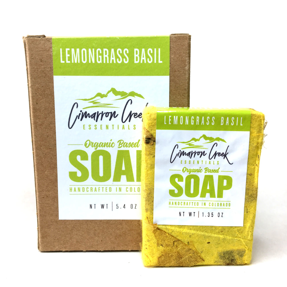 Lemongrass Basil Organic Bar Soap 5.4oz