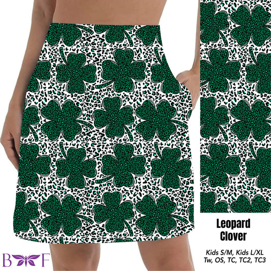 Leopard St. Pat Clover Skort