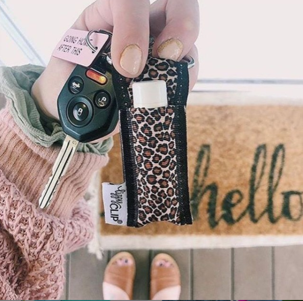 Leopard LippyClip® Lip Balm Holder