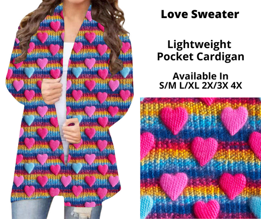 Preorder! Closes 11/20. ETA Jan. Love Sweater Cardigan