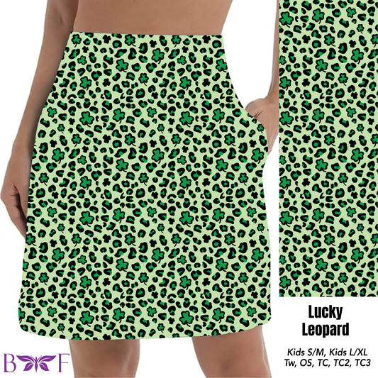 Lucky Leopard St. Pat Skort