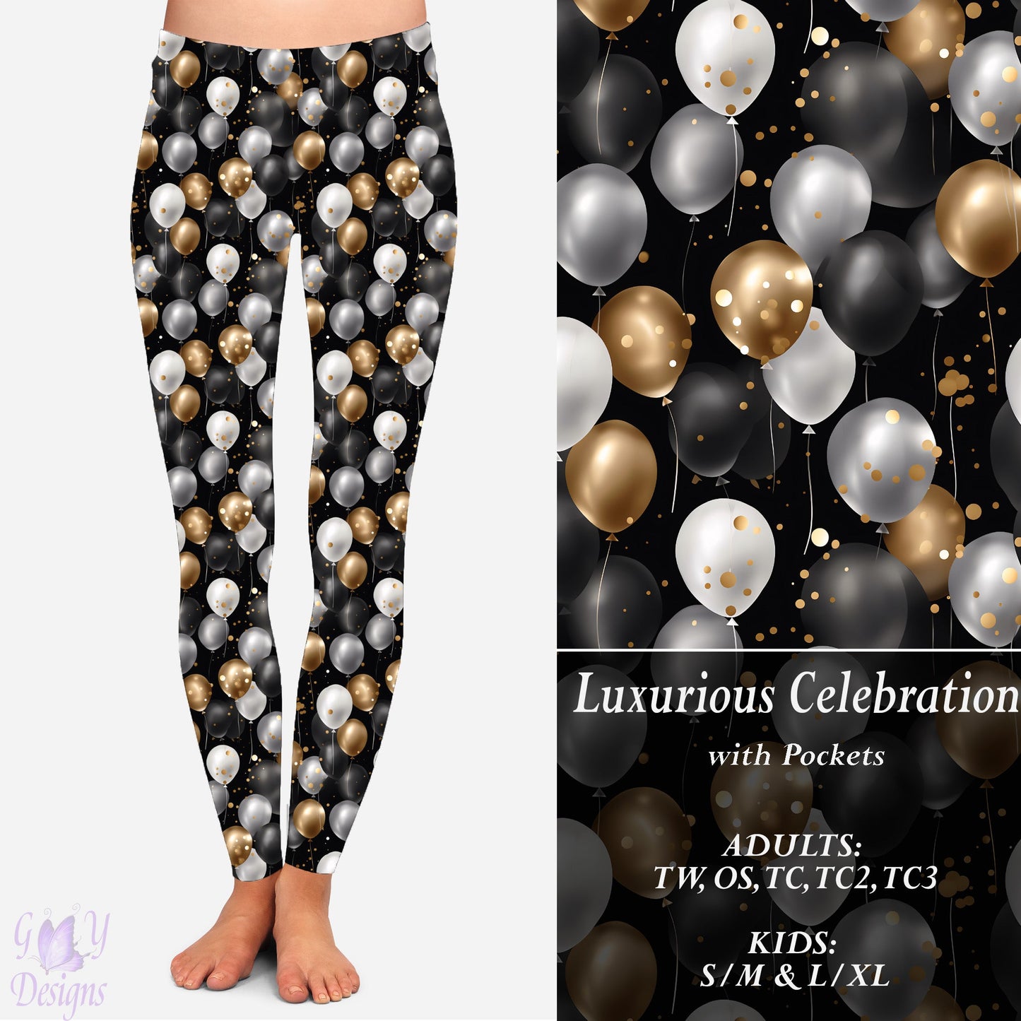 Luxurious Celebration Leggings with Pockets Preorder Closes 11/13 ETA 6-8 weeks