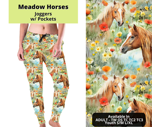 Preorder! Closes 3/24. ETA June. Meadow Horses Joggers