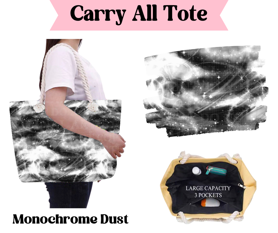 Preorder! Closes 3/31. ETA June. Monochrome Dust Carry All Tote