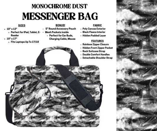 Preorder! Closes 4/3. ETA July. Monochrome Dust Messenger Bags