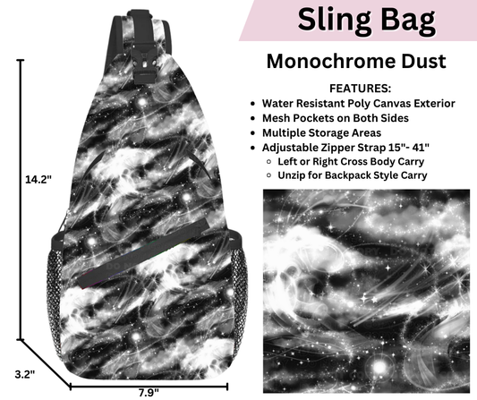 Preorder! Closes 3/12. ETA June. Monochrome Dust Sling Bag