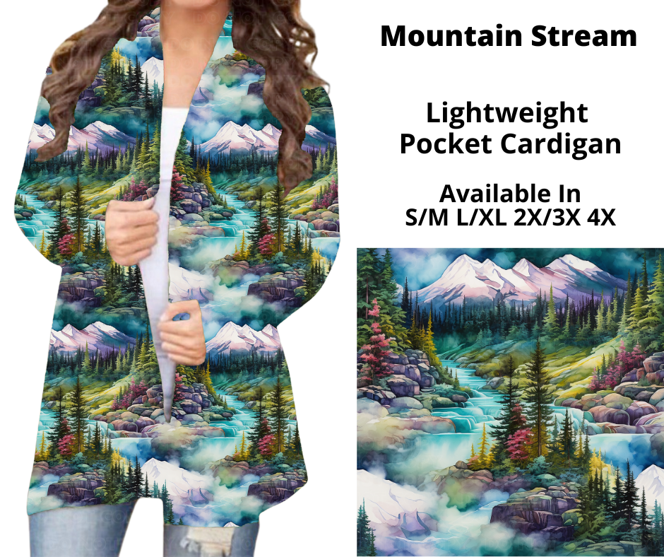 Preorder! Closes 10/28. ETA Dec. Mountain Stream Pocket Cardigan