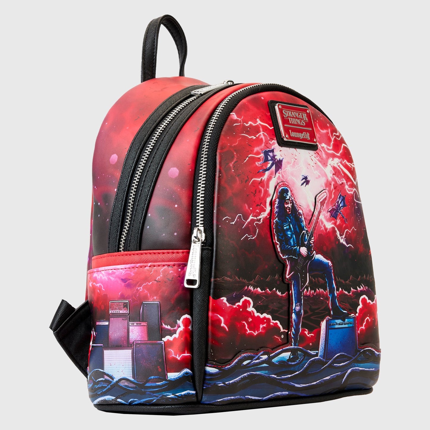 LOUNGEFLY
 NETFLIX STRANGER THINNGS EDDIE TRIBUTE MINI BACKPACK