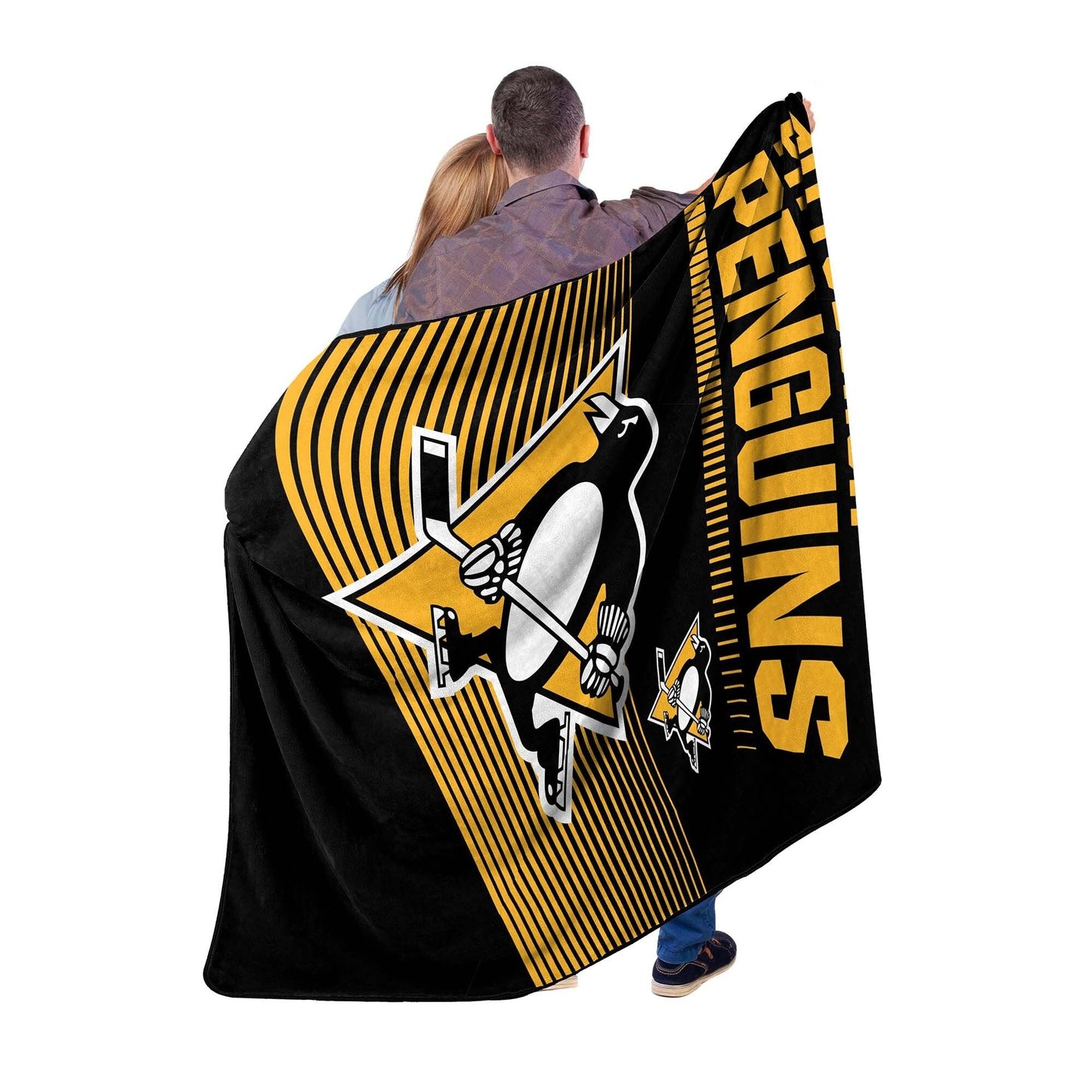 NHL Pittsburgh Penguins 60" x 80" Digitize Raschel Throw Blanket