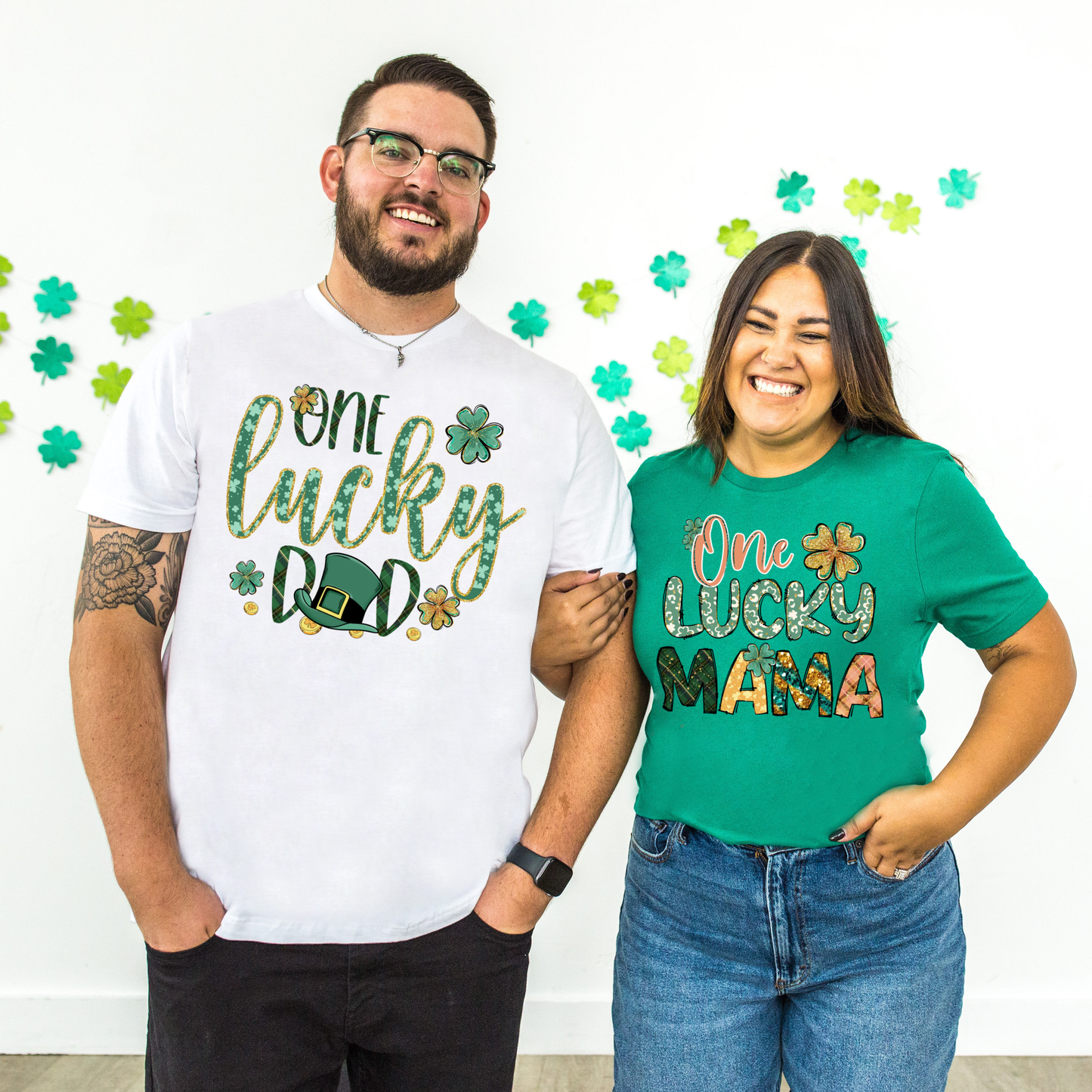 One Lucky Dad St. Patricks Day Graphic Tee