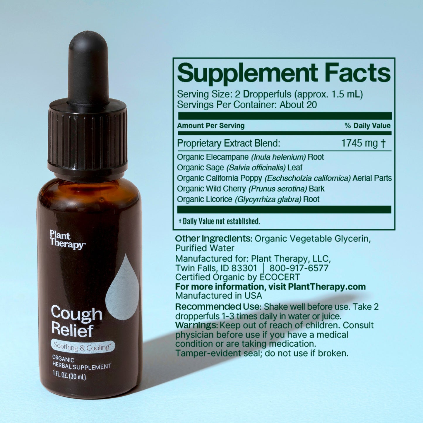 Cough Relief Organic Herbal Supplement