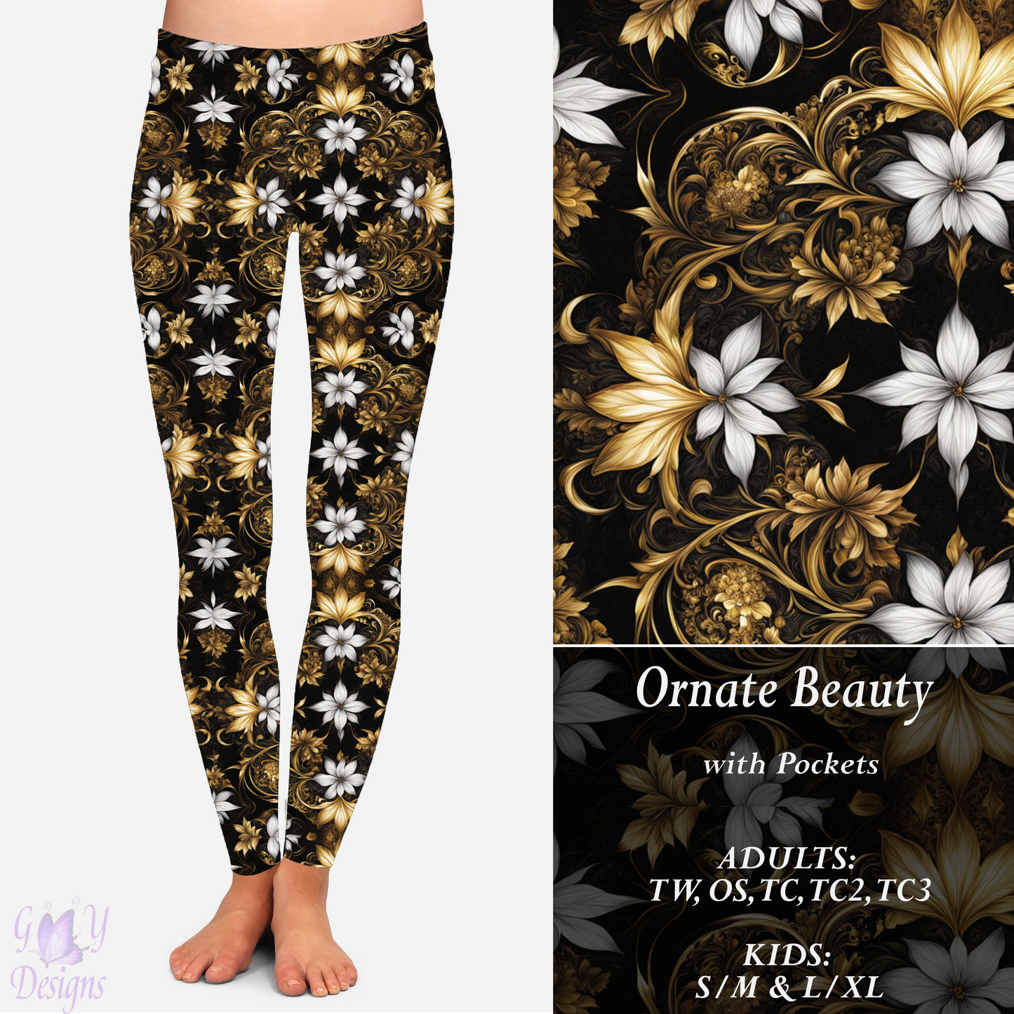 Ornate Beauty Leggings with Pockets Preorder Closes 11/13 ETA 6-8 weeks