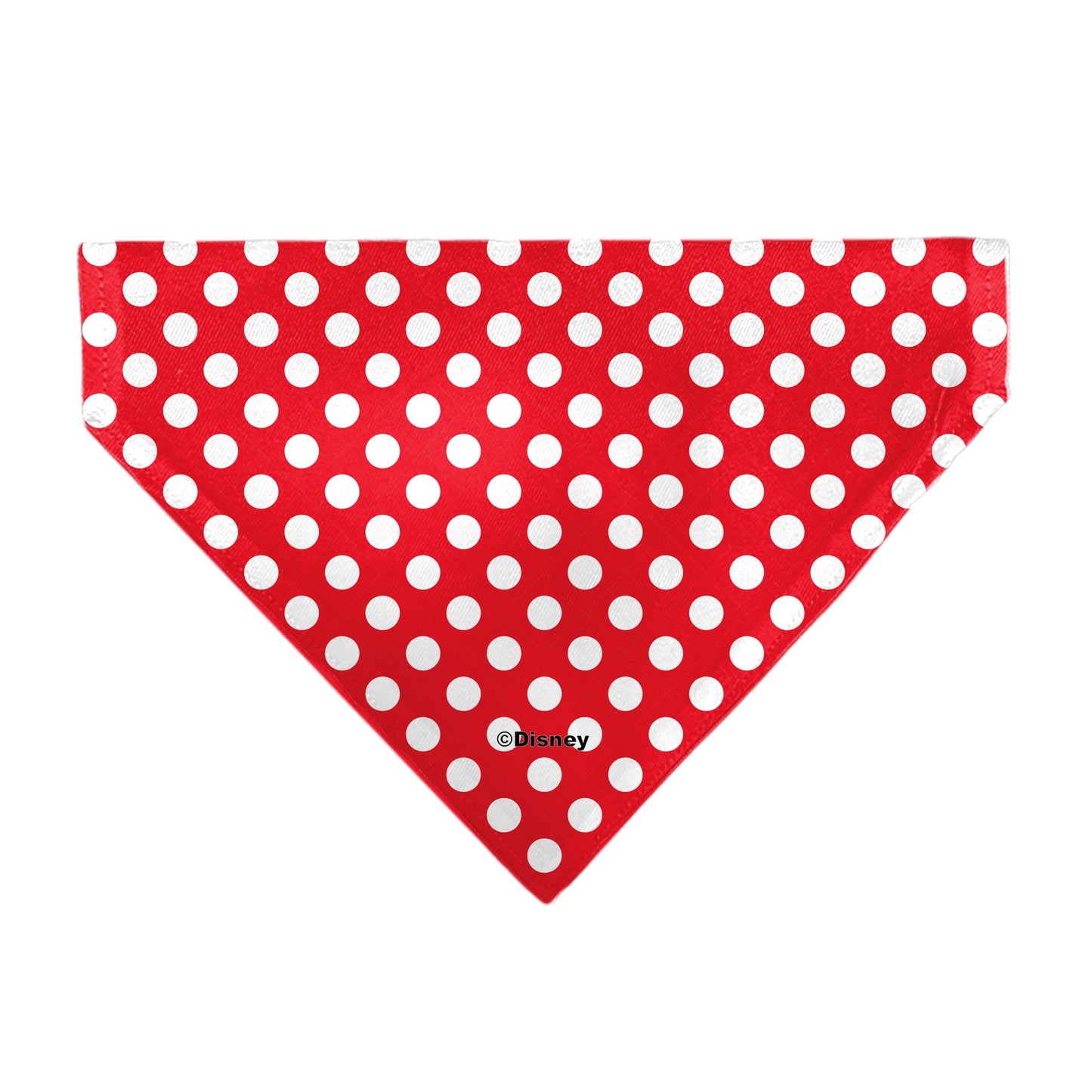 Pet Bandana - MINNIE MOUSE Autograph Script Polka Dot Red/White