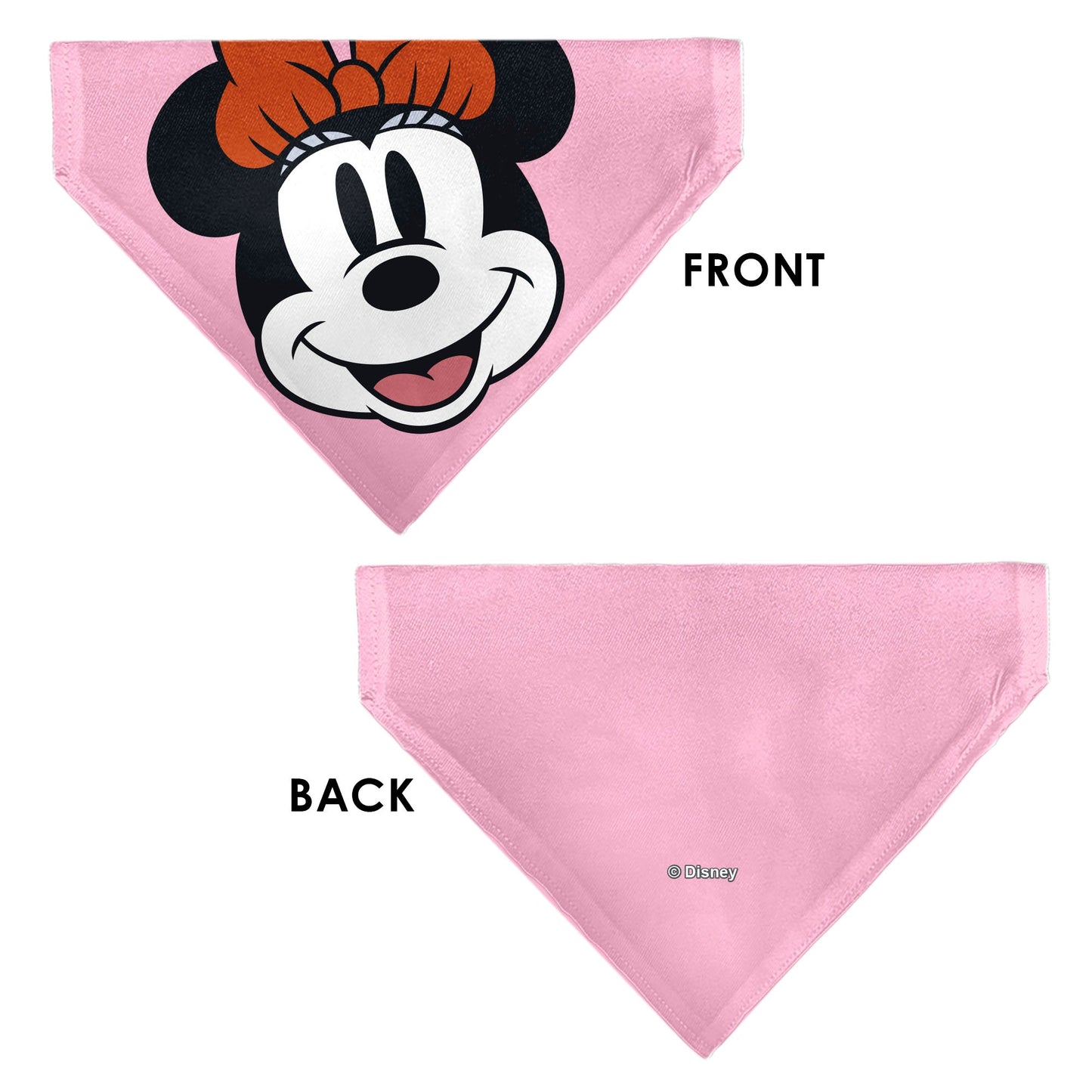 Pet Bandana - Minnie Mouse Smiling Face Close-Up Pink