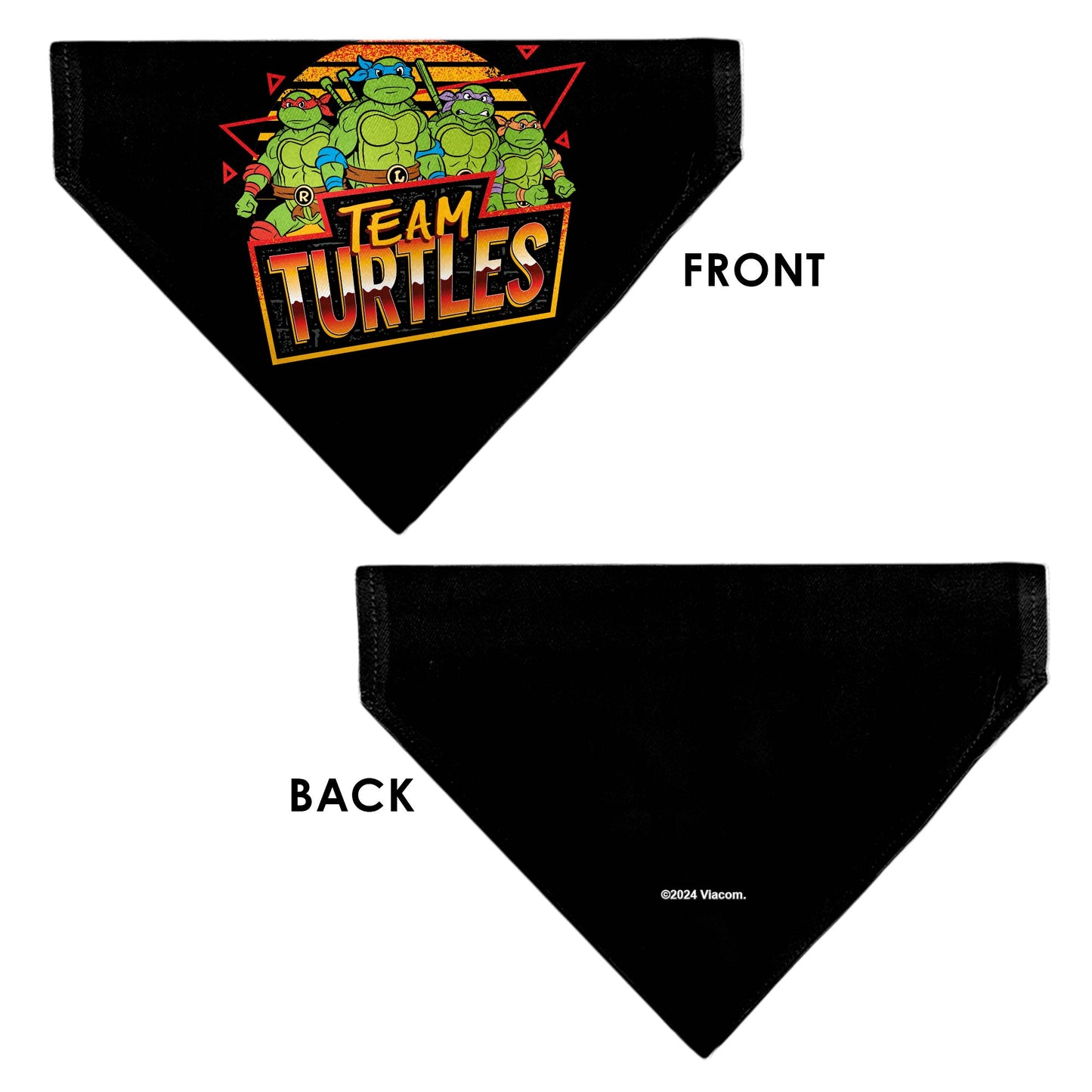 Pet Bandana - Teenage Mutant Ninja Turtles TEAM TURTLES Group Pose Black/Red