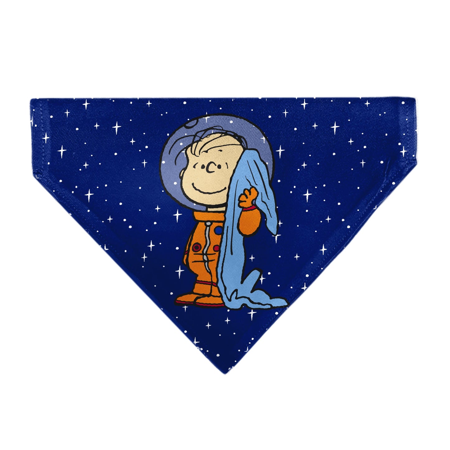 Pet Bandana - Peanuts Astronaut Linus Security Blanket Space Pose Blue