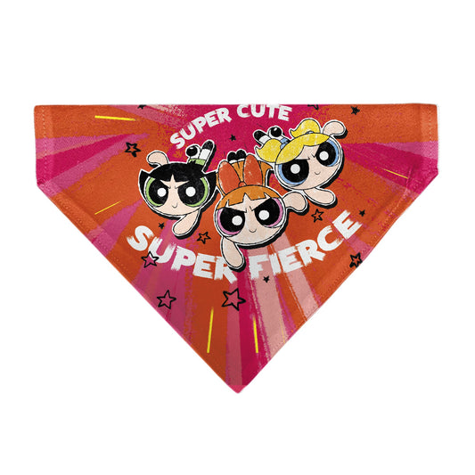 Pet Bandana - Powerpuff Girls SUPER CUTE SUPER FIERCE Group Pose Pinks