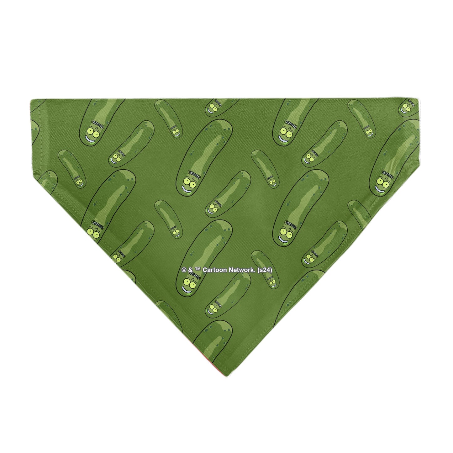 Pet Bandana - Rick and Morty Pickle Rick Pose Scattered Greens