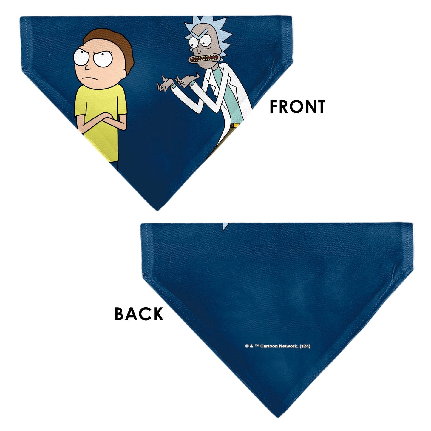 Pet Bandana - Rick and Morty Arms Crossed Pose Blue