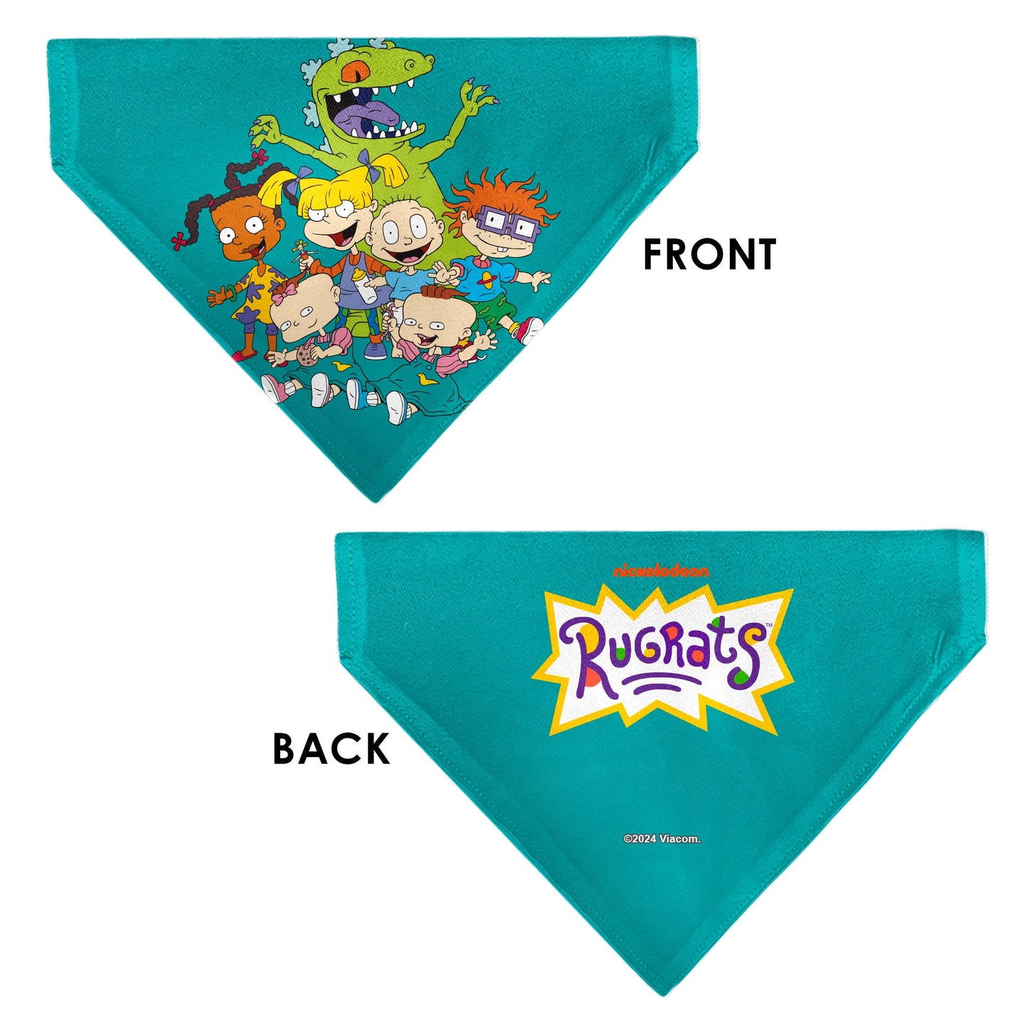 Pet Bandana - Rugrats Kids Group Pose and Title Logo Blue