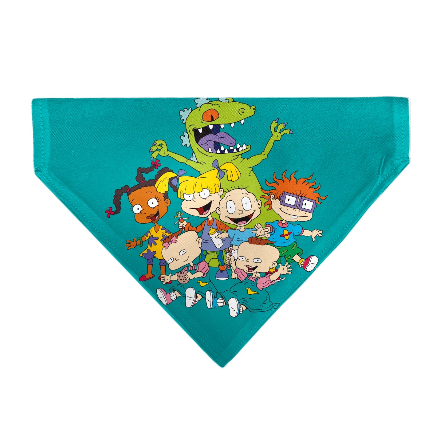 Pet Bandana - Rugrats Kids Group Pose and Title Logo Blue