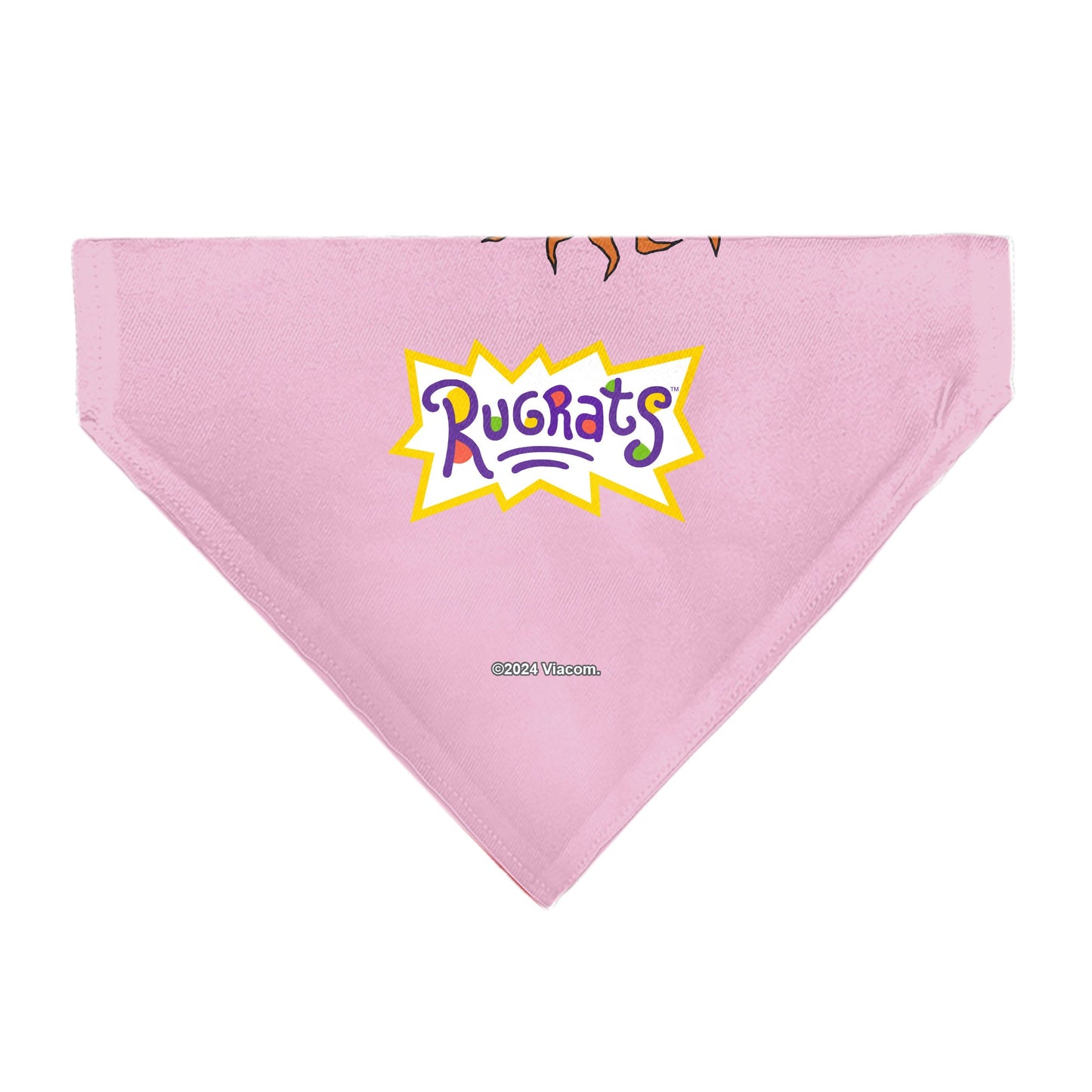 Pet Bandana - Rugrats Chuckie HUG ME Hearts Pose Pink