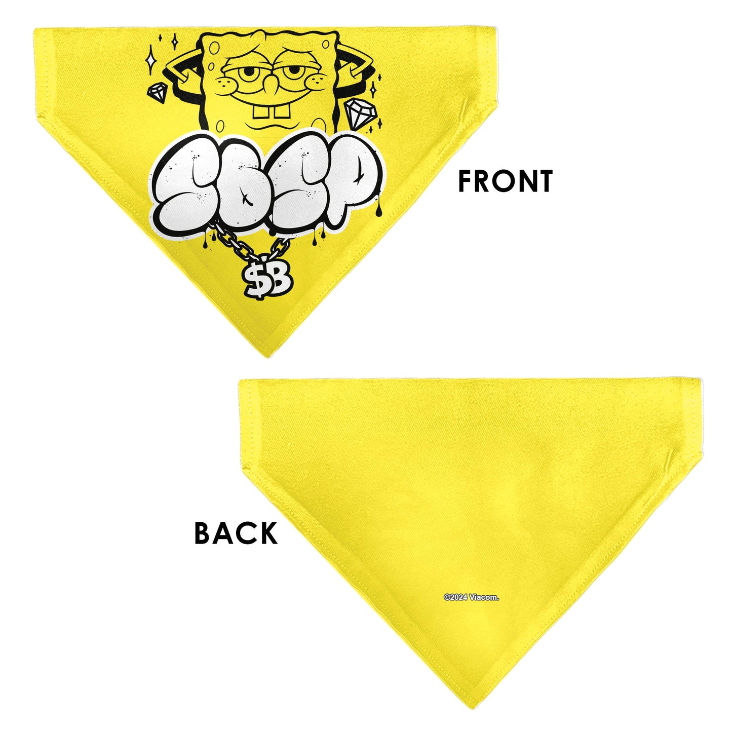 Pet Bandana - SpongeBob SquarePants SPSP $B Chain Pose Yellow