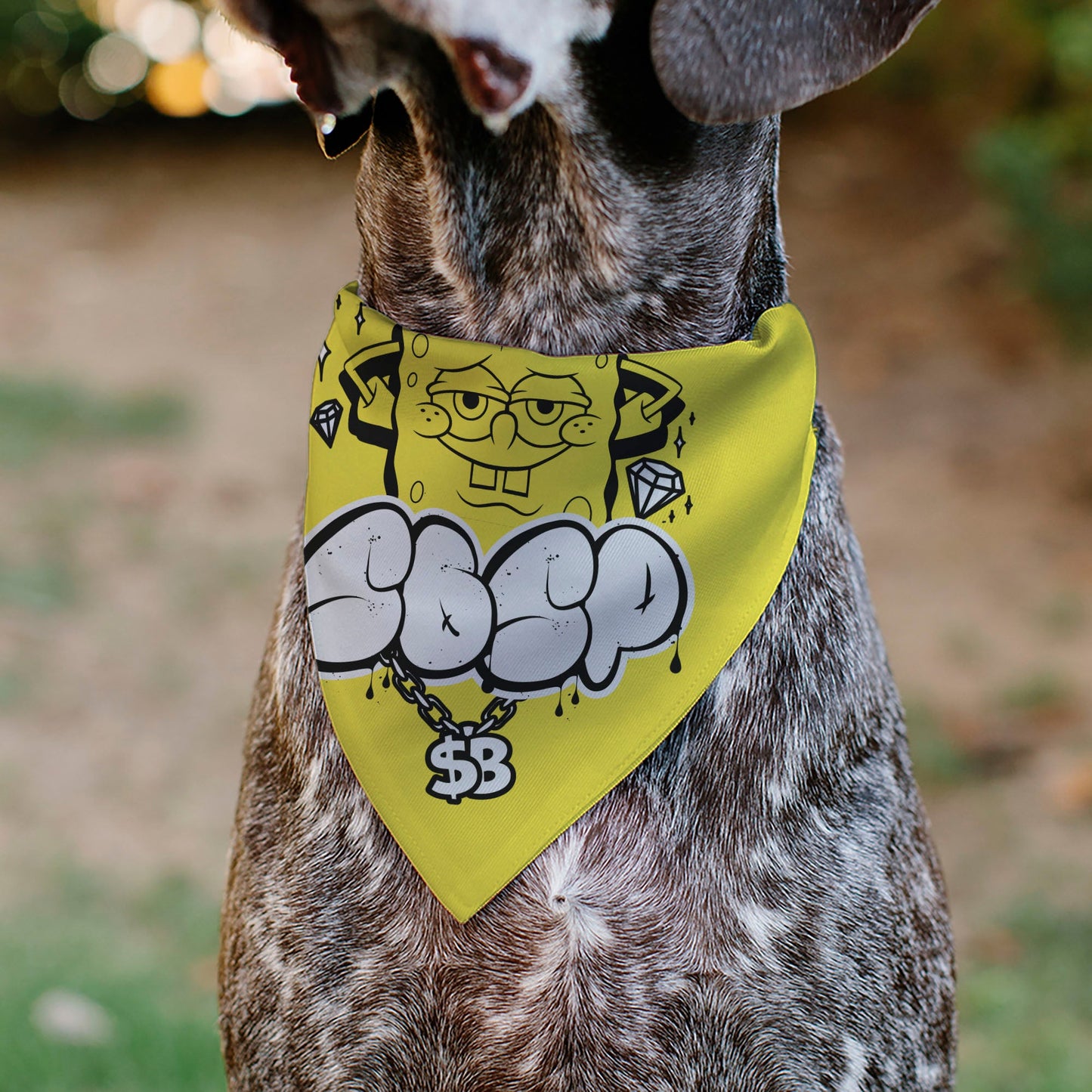 Pet Bandana - SpongeBob SquarePants SPSP $B Chain Pose Yellow