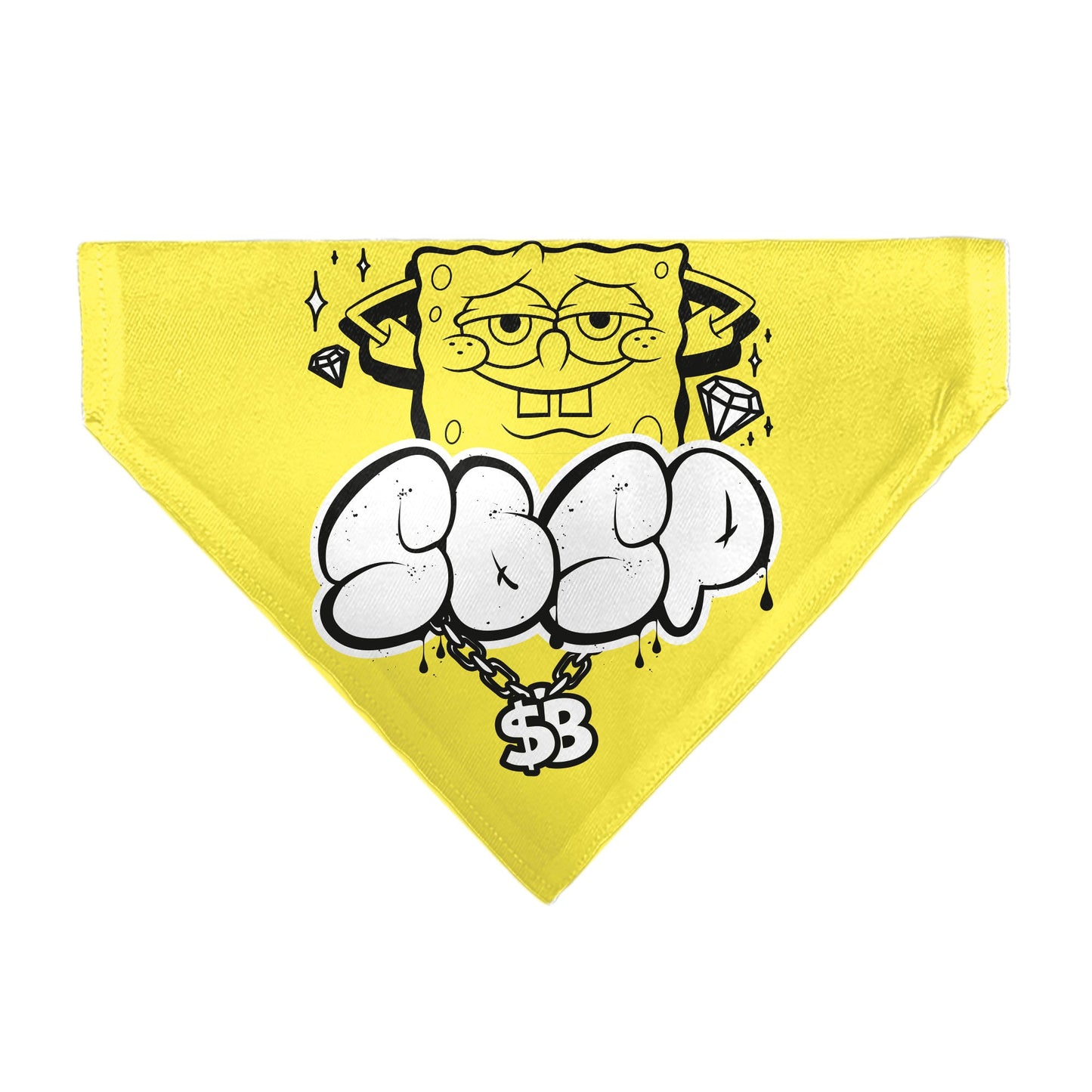 Pet Bandana - SpongeBob SquarePants SPSP $B Chain Pose Yellow