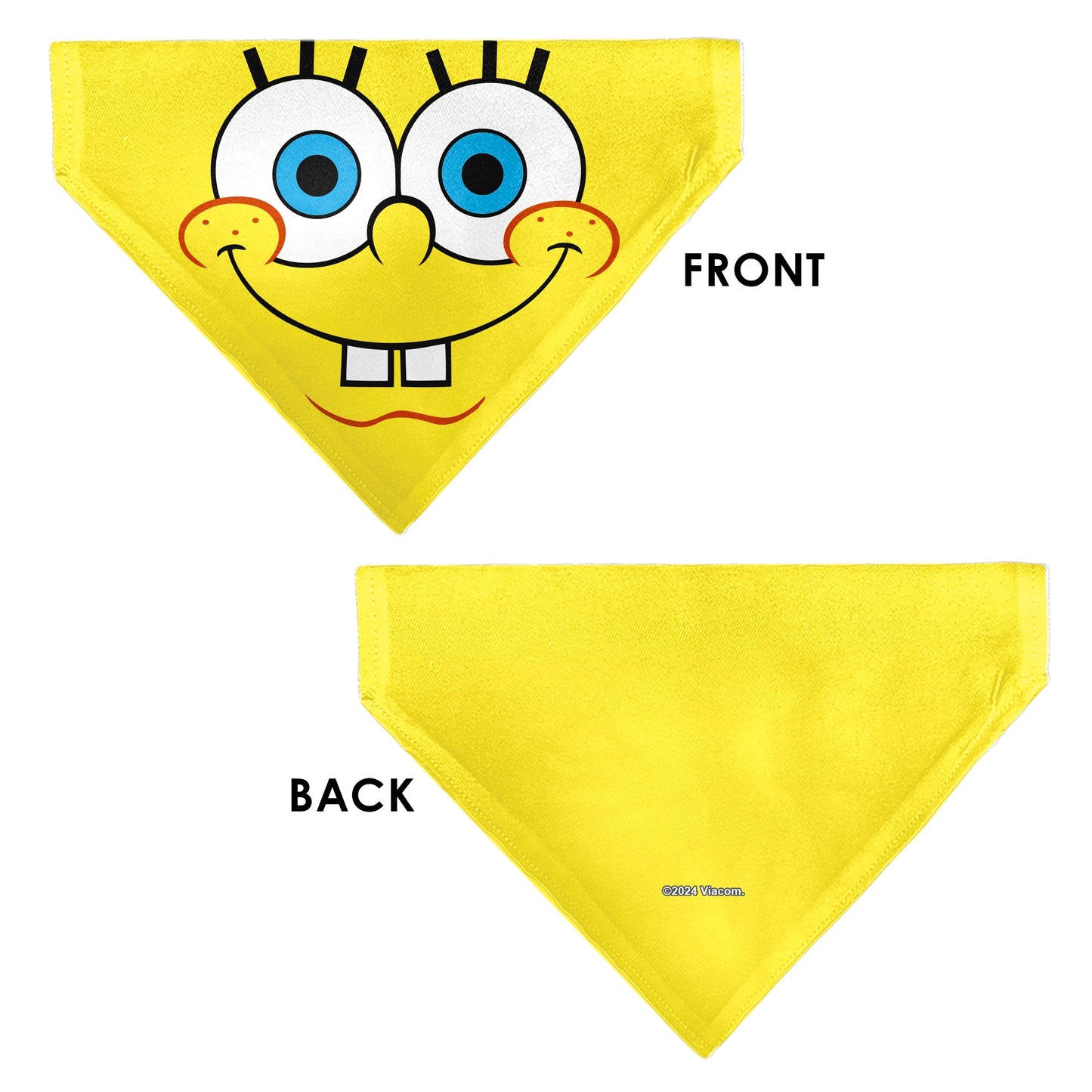 Pet Bandana - SpongeBob SquarePants Face Close-Up Yellow