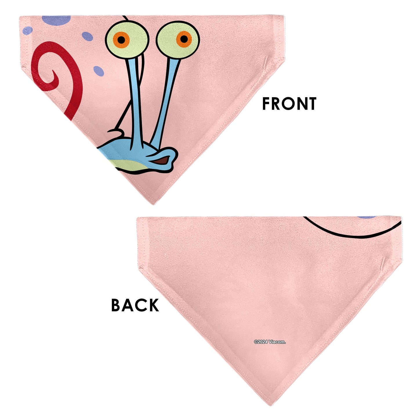 Pet Bandana - SpongeBob SquarePants Gary the Snail Face Close-Up Pink