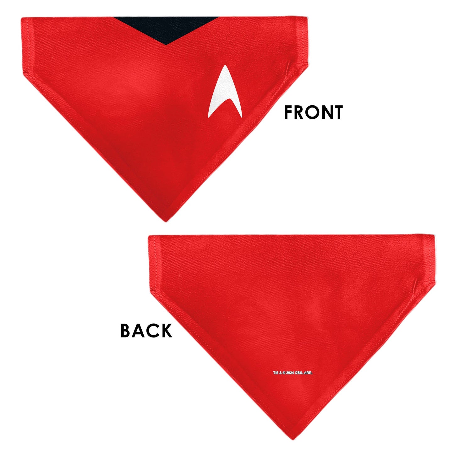 Pet Bandana - Star Trek Original Series Red Uniform Print