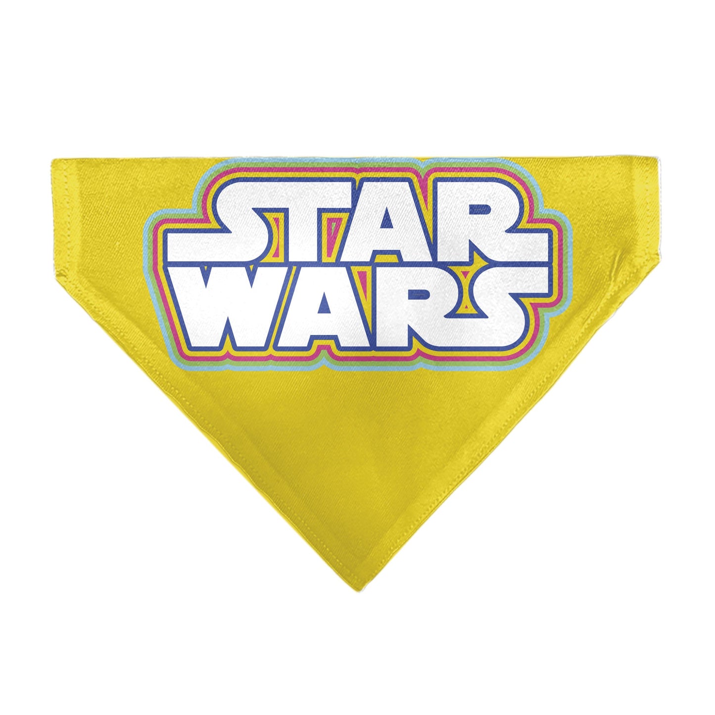 Pet Bandana - STAR WARS Title Logo Yellow/Multi Color/White